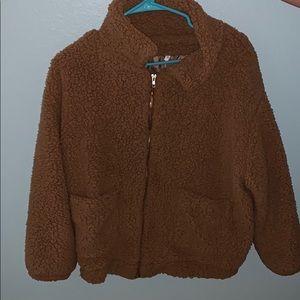 teddy bear zip up